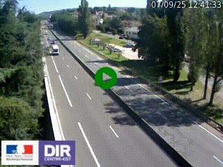 Webcam routière à Le Chambon-Feugerolles sur la RN88 entre Firminy et Saint-Etienne