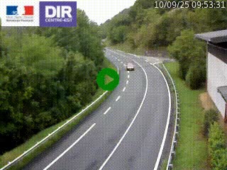 Caméra trafic sur la N90 à Bourg-Saint-Maurice, en provenance d'Aoste et en direction d'Albertville