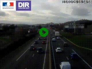 Caméra autoroute à Saint-Etienne (Les Littes) à hauteur du Ikea Saint-Etienne sur l'A72 en direction de Roanne