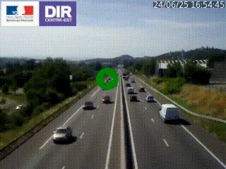Caméra autoroute à Saint-Etienne (Les Littes) à hauteur du Ikea Saint-Etienne sur l'A72 en direction de Roanne