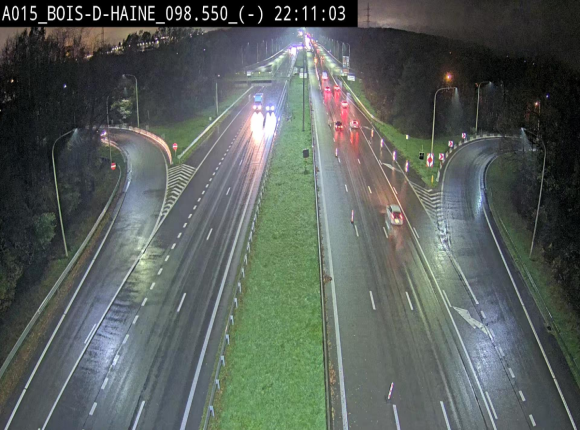 Webcam autoroute Belgique - Bois d'Haine - E42 - BK 98.6