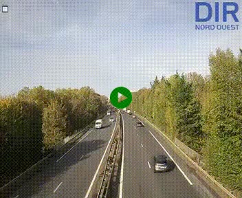 Webcam sur le périphérique de Caen (N814) à l'est de la ville, à Mondeville hauteur de la sortie 2, Presqu'île-Rives de l'Orne, au bout de l'autoroute A13