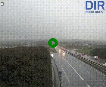 Webcam au début de l'A84 sur le périphérique Ouest de Caen (N814) à hauteur de la sortie 9, Porte de Bretagne