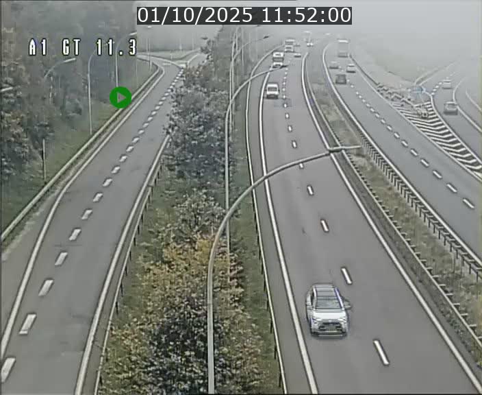Traffic live webcam Luxembourg Senningerberg - A1 direction Allemagne - BK 11.3