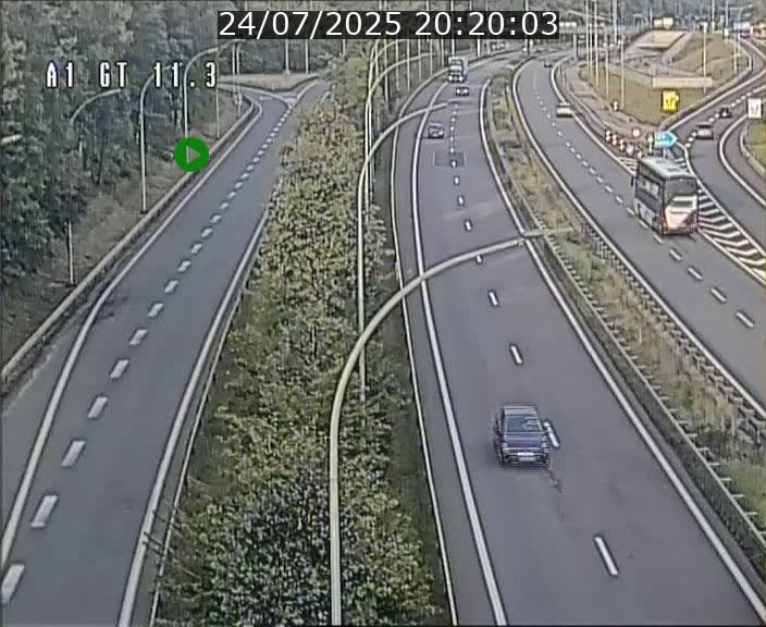 Traffic live webcam Luxembourg Senningerberg - A1 direction Allemagne - BK 11.3