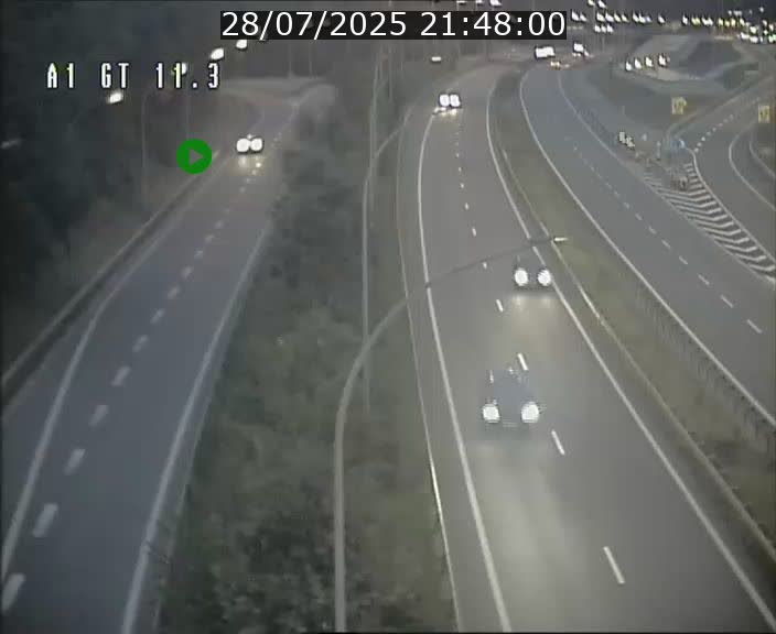 Traffic live webcam Luxembourg Senningerberg - A1 direction Allemagne - BK 11.3