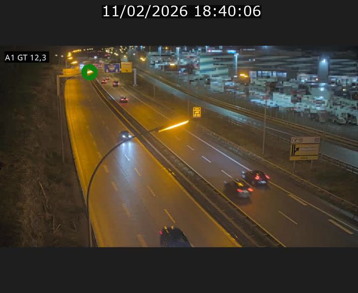 Traffic live webcam Luxembourg Senningerberg - A1 direction Allemagne - BK 12.3