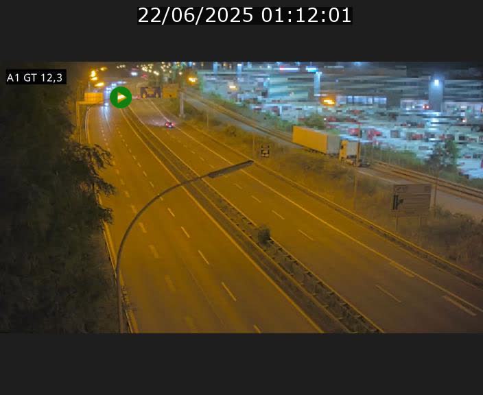 Traffic live webcam Luxembourg Senningerberg - A1 direction Allemagne - BK 12.3