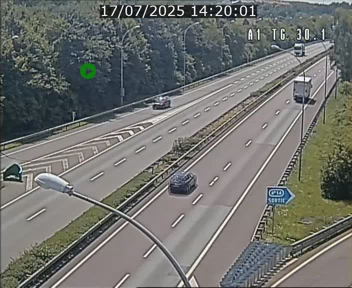 Traffic live webcam Luxembourg Grevenmacher - A1 direction Luxembourg - BK 30.1