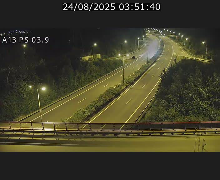 Traffic live webcam Luxembourg Ehlerange - A13 direction Esch-sur-Alzette - BK 6.8