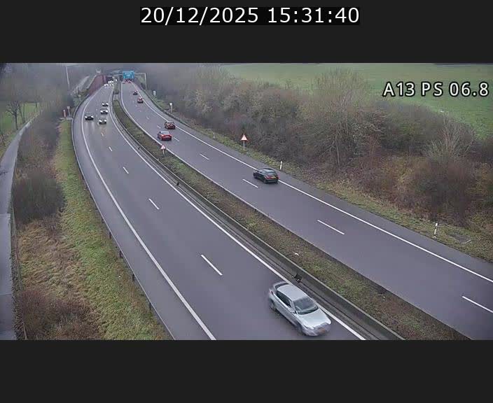Traffic live webcam Luxembourg Ehlerange - A13 direction Esch-sur-Alzette - BK 6.8