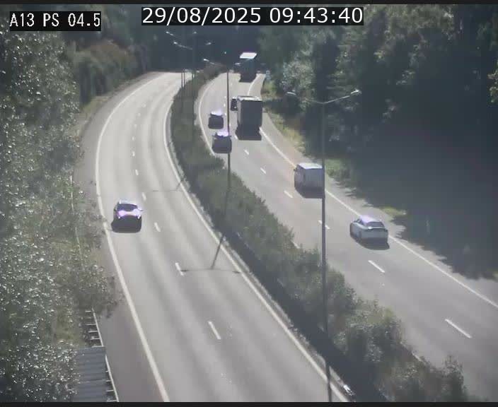 Traffic live webcam Luxembourg Differdange - A13 direction Esch-sur-Alzette - BK 4.5