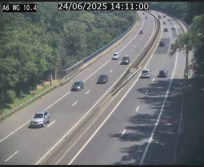 Traffic live webcam Luxembourg Mamer - A6 - BK 10.4 - direction Luxembourg/France/Allemagne