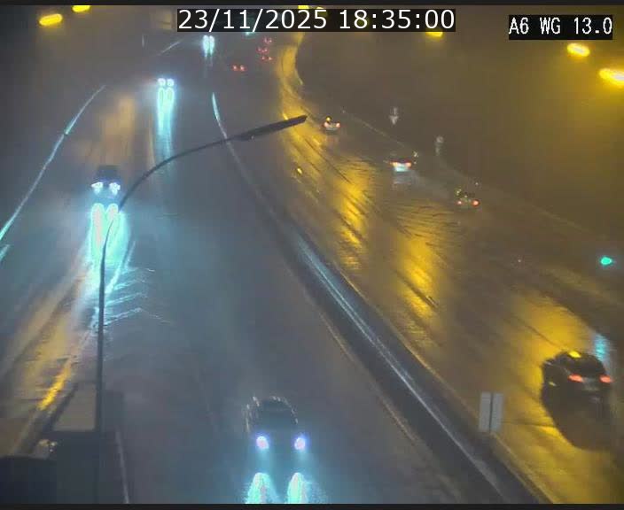 Traffic live webcam Luxembourg Mamer - A6 - BK 13 - direction Luxembourg/France/Allemagne