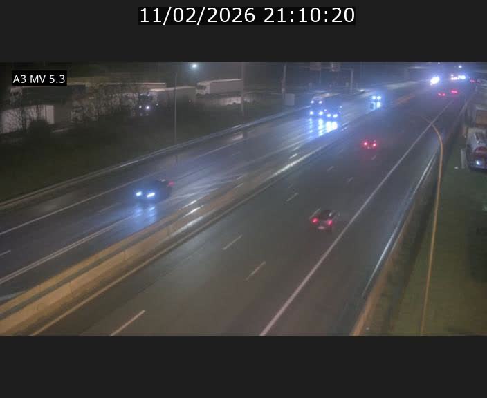 Webcam à l'Aire de Berchem au Luxembourg sur l'A3. Vue orientée vers la France