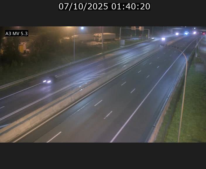 Webcam à l'Aire de Berchem au Luxembourg sur l'A3. Vue orientée vers la France