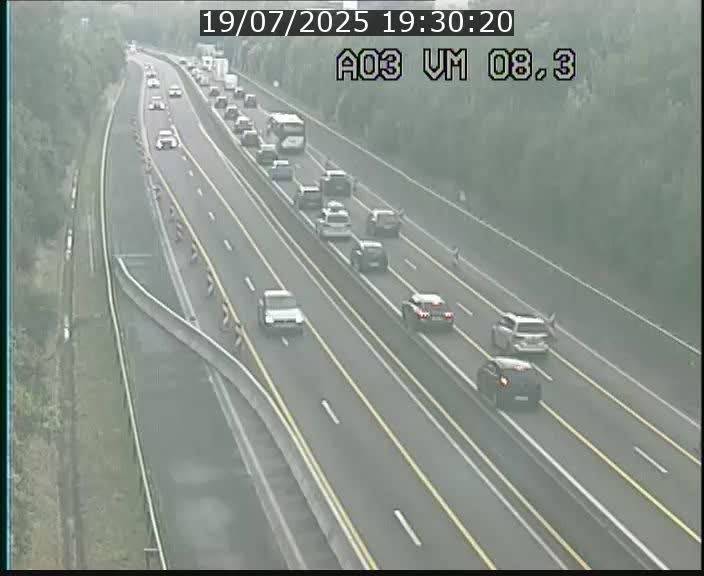 Traffic live webcam Luxembourg Bettembourg - A3 - BK 8.3 - direction France