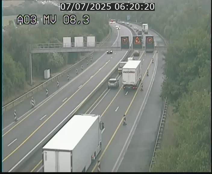 Webcam Autoroute après la Croix de Bettembourg en direction de Luxembourg sur l'A3