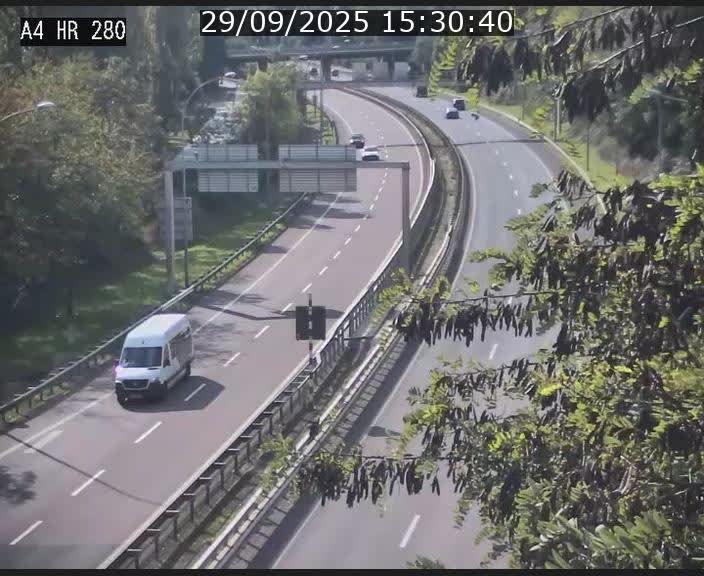 Webcam traffic A4 Luxembourg - BK 0.2 - P+R Bouillon (direction Luxembourg)