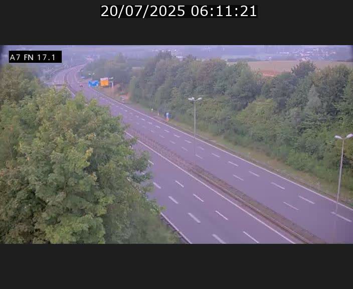 Caméra trafic Luxembourg - A7, Merscherbierg direction Mersch