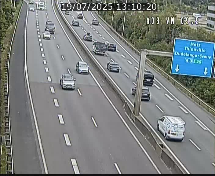 Webcam Autoroute à la Croix de Bettembourg - A3 - BK 9.9 - direction France