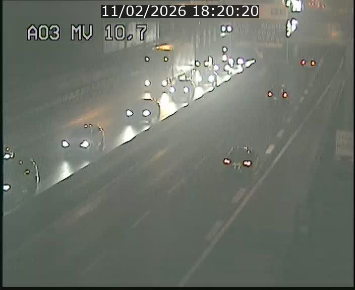 Traffic live webcam Luxembourg Croix de Bettembourg - A3 - BK 10.7 - direction France