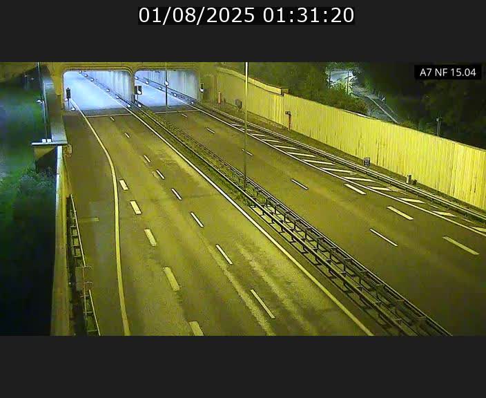 Caméra trafic Luxembourg - A7, Tunnel Mersch, entrée sud, direction Ettelbruck