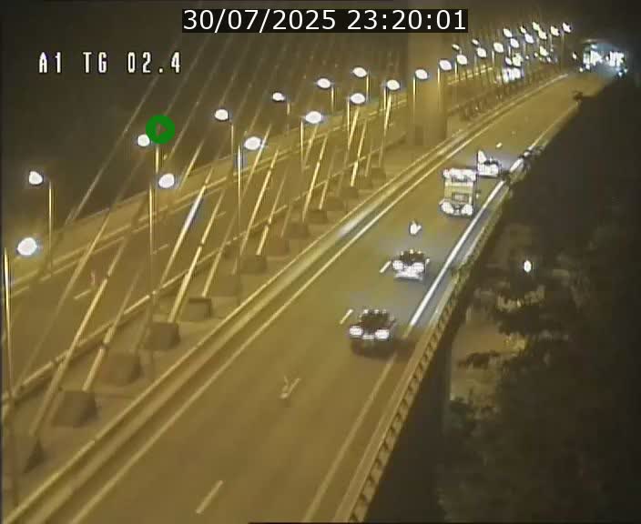 Traffic live webcam Luxembourg Sandweiler - A1 direction Luxembourg-ville - BK 2.4