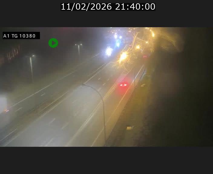 Traffic live webcam Luxembourg Senningerberg - A1 direction Luxembourg Kirchberg - BK 10.3