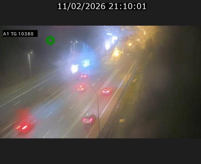 Traffic live webcam Luxembourg Senningerberg - A1 direction Luxembourg Kirchberg - BK 10.3