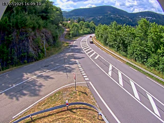 Caméra autoroute France - N66, col du Bussang direction Remiremont