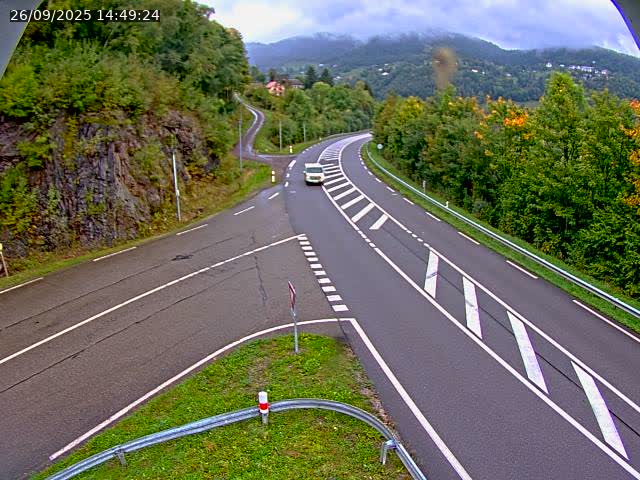 Caméra autoroute France - N66, col du Bussang direction Remiremont