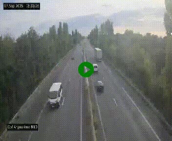 Webcam routière à la fin de la N10, en périphérique ouest d'Angouleme, proche de la jonction avec l'A10