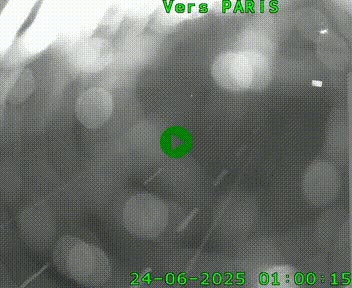 Caméra routière sur l'autoroute A20 à Saint-Hilaire-Bonneval, au sud de Limoges. Vue orientée vers Paris
