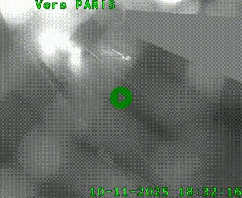 Caméra routière sur l'autoroute A20 à Saint-Pardoux-l'Ortigier, à la jonction avec l'A89. Vue orientée vers Paris