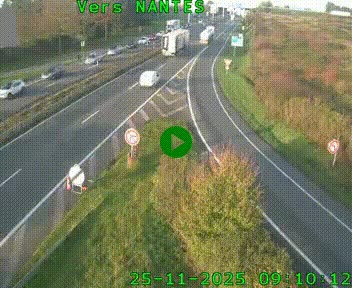 Webcam N147 au nord de Poitiers et à la jonction avec la A10