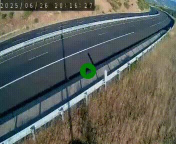 Caméra autoroutière France - A75, Engayresque, entre Millau et Séverac-le-Chateau, en direction de Montpellier