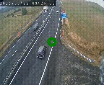 Caméra autoroute A75 à hauteur du col de la Fageole en direction de Clermont-Ferrand