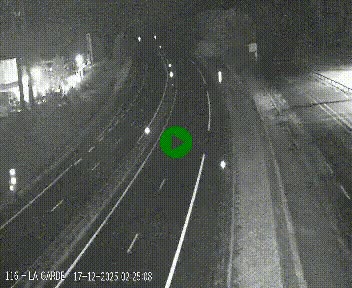 Caméra autoroute A75 à hauteur du col du rocher blanc en direction de Montpellier