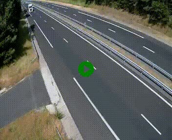 Caméra autoroute A75 à hauteur du col des Issartets en direction de Montpellier