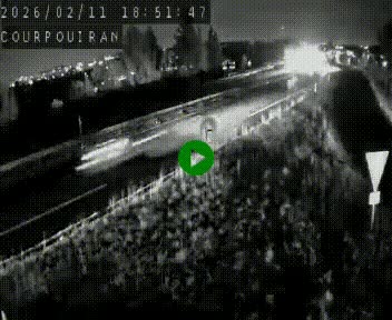 Caméra routière France - N109, Courpouiran - La plaine, en direction de Clermont l'Hérault, à la sortie de Montpellier