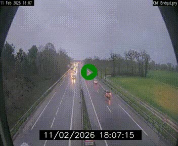 Webcam sur le périphérique de Rennes (N136) à hauteur du quartier Bréquigny, au sud de la ville