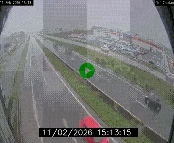 Webcam sur la N165 à hauteur de Caudan, dans le Morbihan.