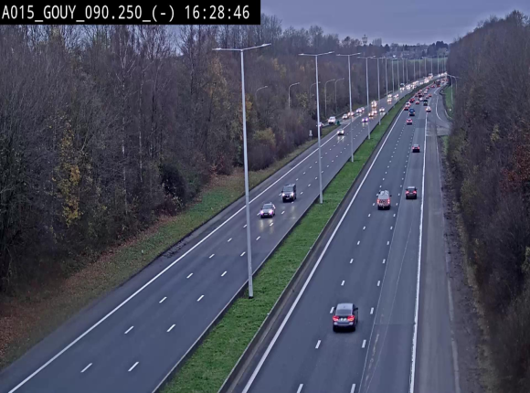 Webcam autoroute Belgique - Gouy-lez-piéton - E42 - BK 90.3