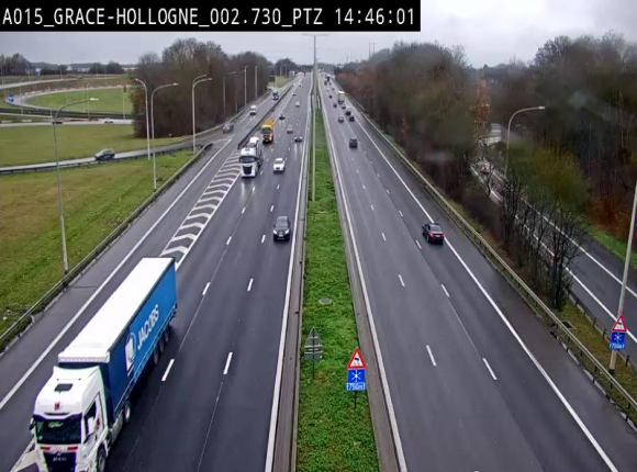 Caméra trafic Belgique - Grâce-Hollogne - E42, jonction avec A604, direction Loncin/Aéroport de Liège -  BK 3.2