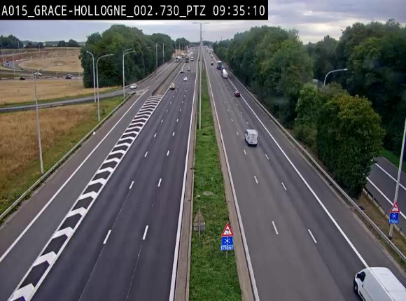 Caméra trafic Belgique - Grâce-Hollogne - E42, jonction avec A604, direction Loncin/Aéroport de Liège -  BK 3.2