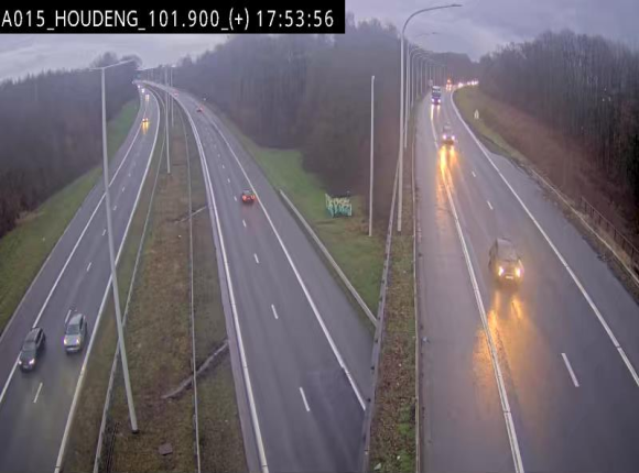 Webcam autoroute Belgique - Houdeng-Goegnies - Jonction E19/E42 direction Tournai/Mons - BK 101.85