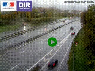 Webcam sur la Nationale 201 à hauteur de la sortie Chambéry-Nord, avant à la jonction entre l'A41 et l'A43, en direction de Lyon