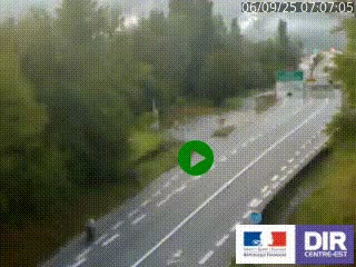Webcam info trafic à proximité de Vizille sur la N85, au niveau du point de vue du Saut du Moine à Champagnier