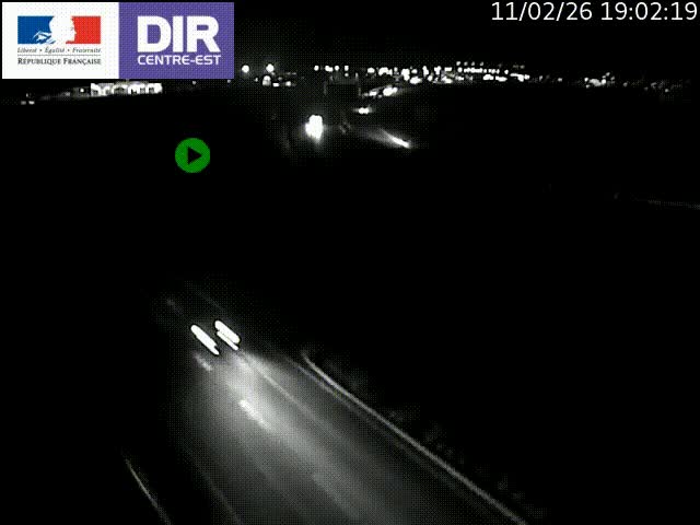 Webcam sur le contournement de Valence, sur la Nationale 7, caméra orientée vers Lyon